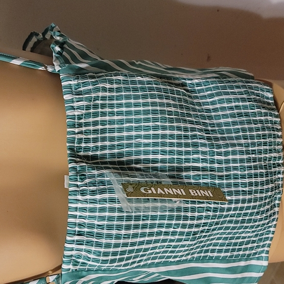 NWT Gianni Bini summer emerald green top large - Picture 4 of 7